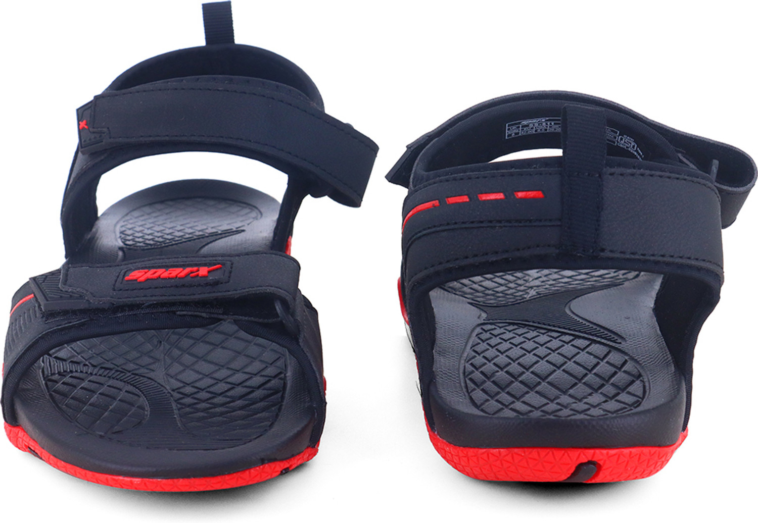 Image of Sparx Men Casual Sandal (Black, Red, 7)