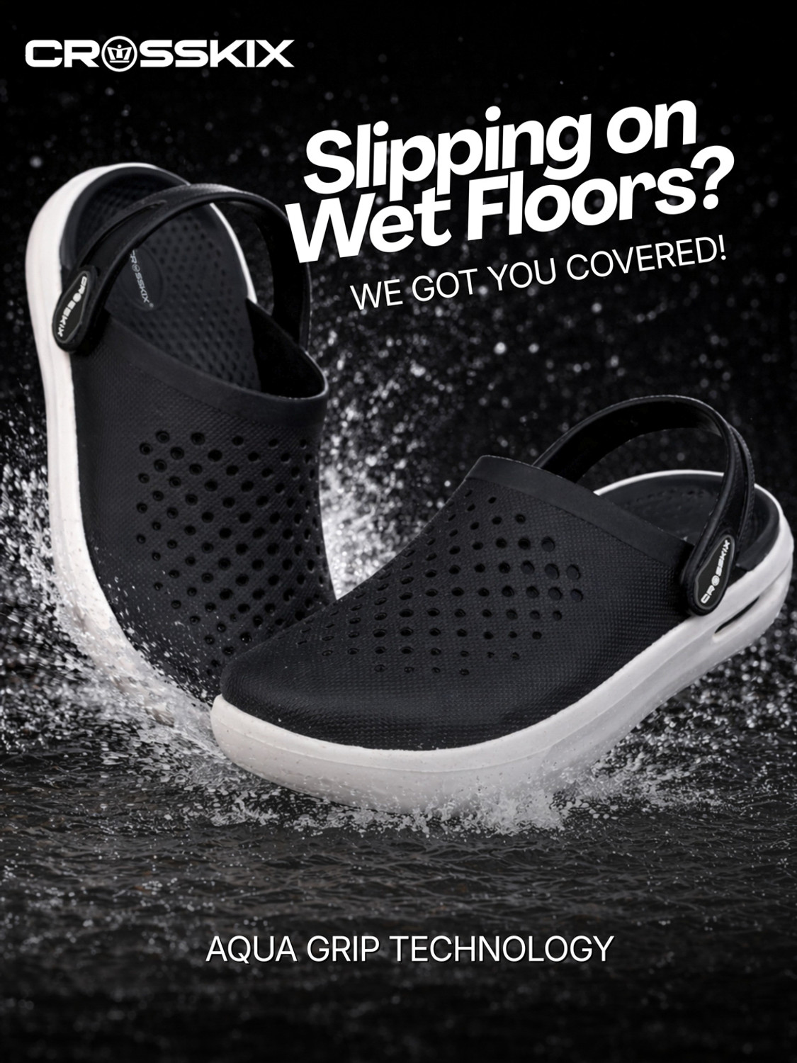 Image of Crosskix AeroComfort 2.0 Men's Lightweight Sport Clogs,Breathable EVA with Arch Support Men Clogs