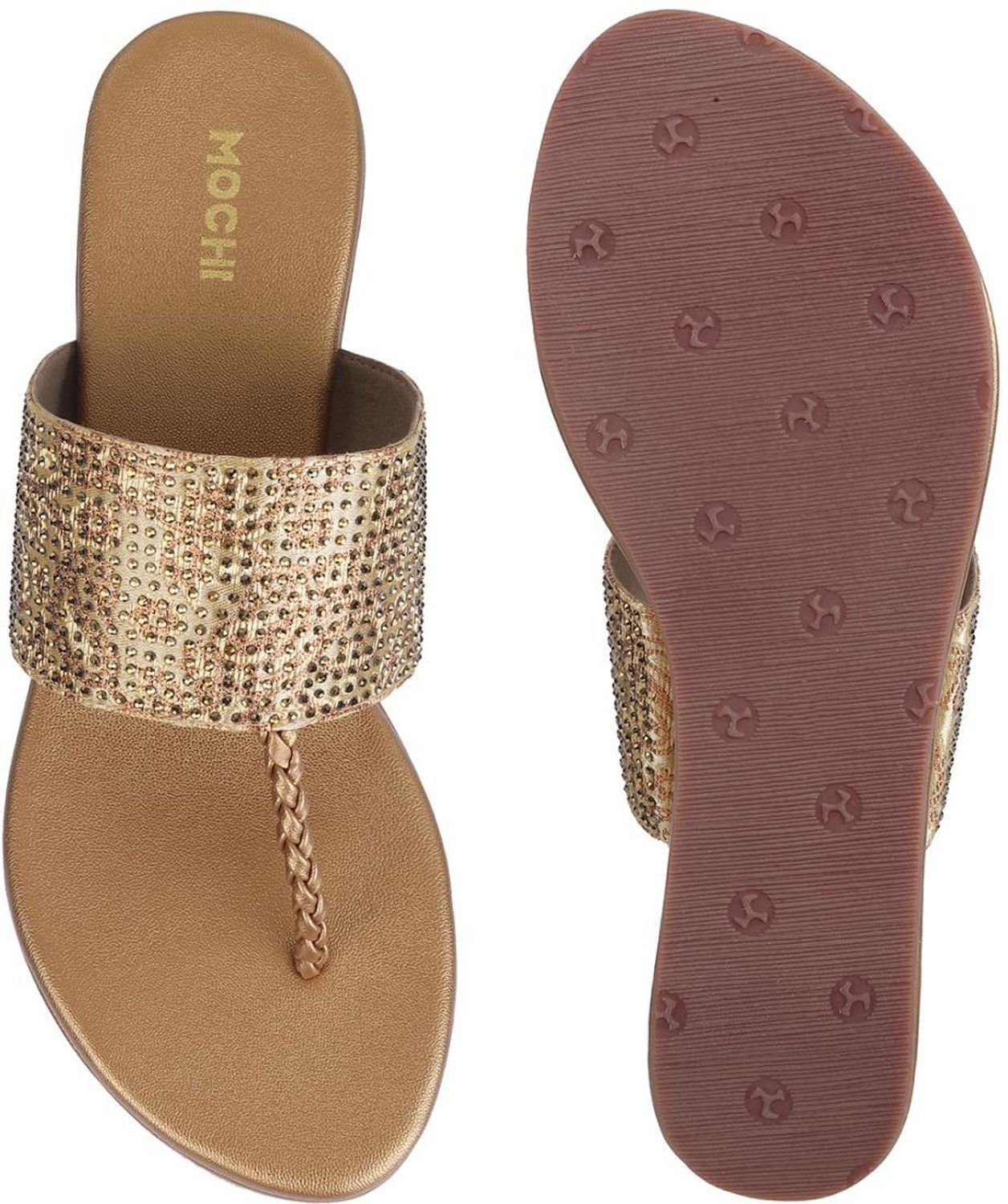 Image of MOCHI EmbellishedOpenToe Women Wedges