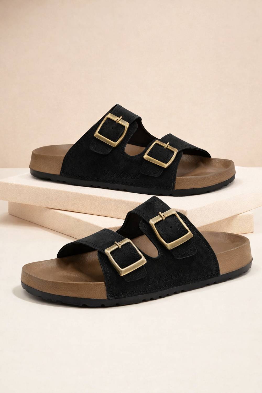 DUCKINS Men Black Sandals