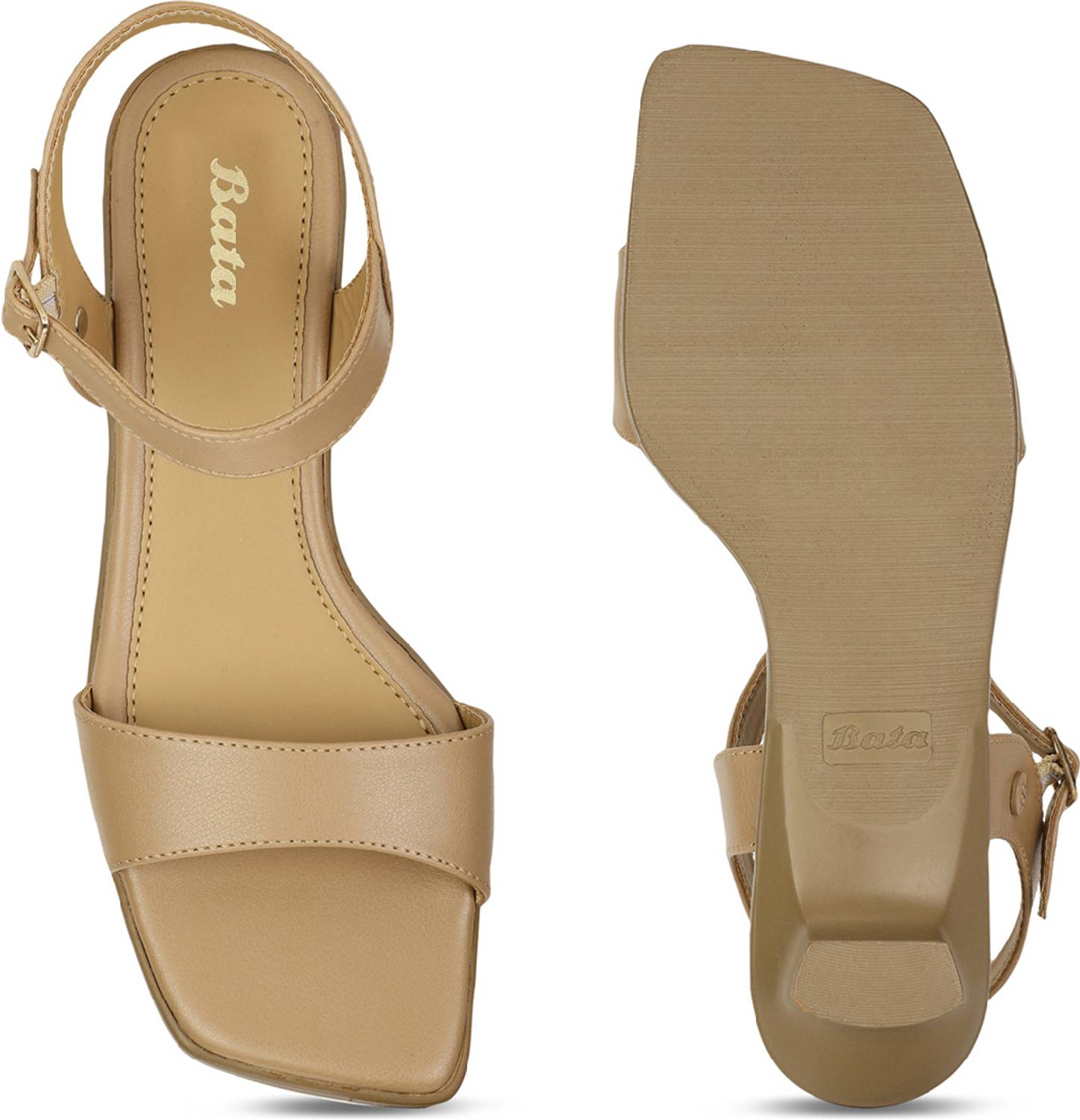 Bata Women Brown Heels - Image 4