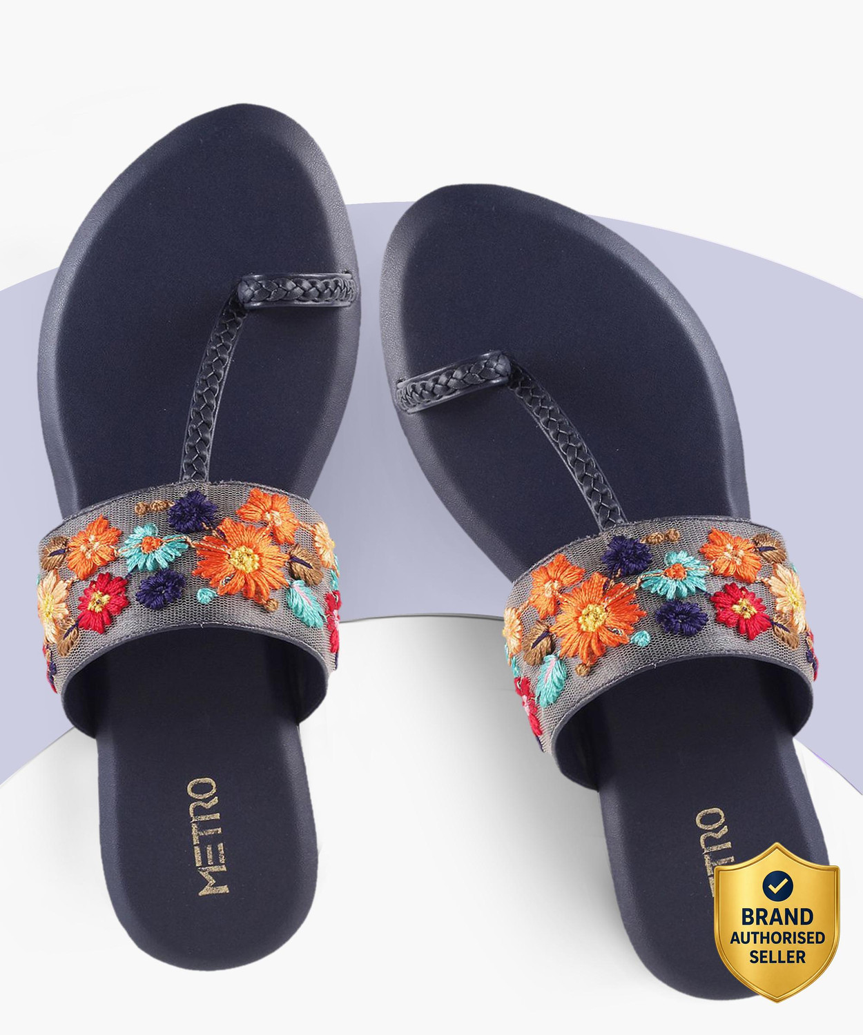 METRO BlueOneToe Women Flats