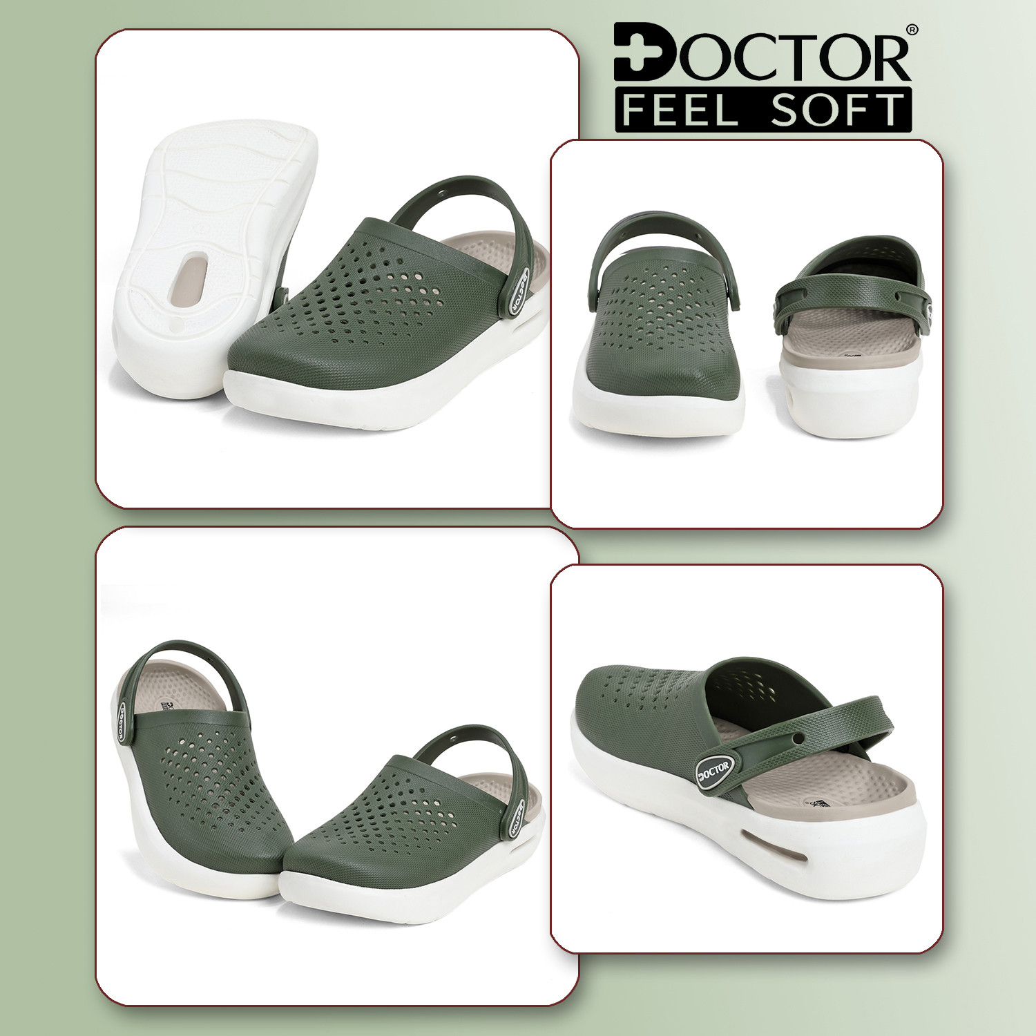 Image of DOCTOR FEEL SOFT Clogs Soft Sole Lightweight Comfortable Utility Wear Footwear Men Clogs Men Clogs