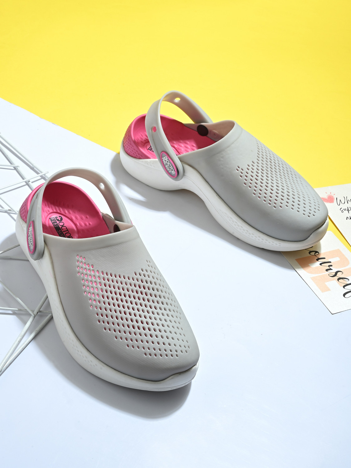 Image of DOCTOR FEEL SOFT Orthopedic Clogs Arch Support Soft Sole Comfortable Daily Use Shoes Women Clogs