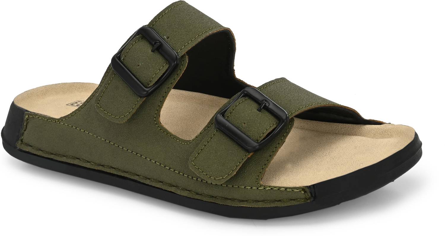 EL PASO Men Green Sandals - Image 2