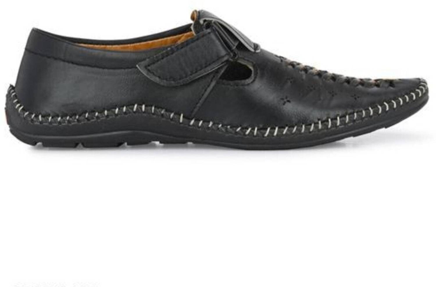 HATTOUN Men Black Flats - Image 2