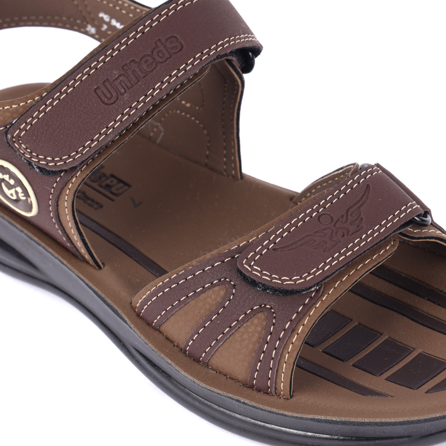 Image of UNITEDS PU Men Sandal (Brown, Tan, 7)