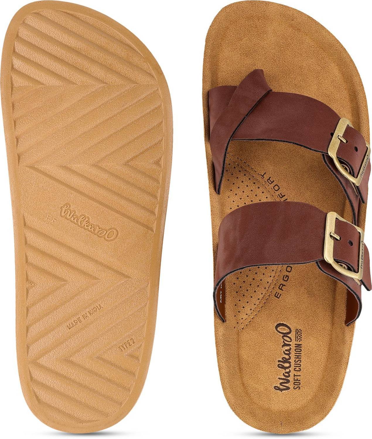 WALKAROO Men Casual Brown - Image 2