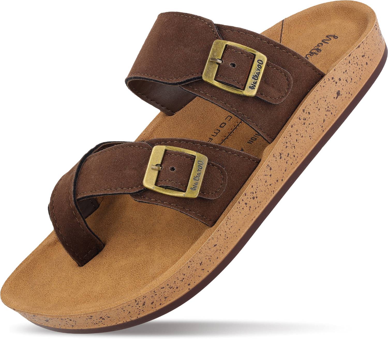 WALKAROO Men Brown Sandals - Image 4