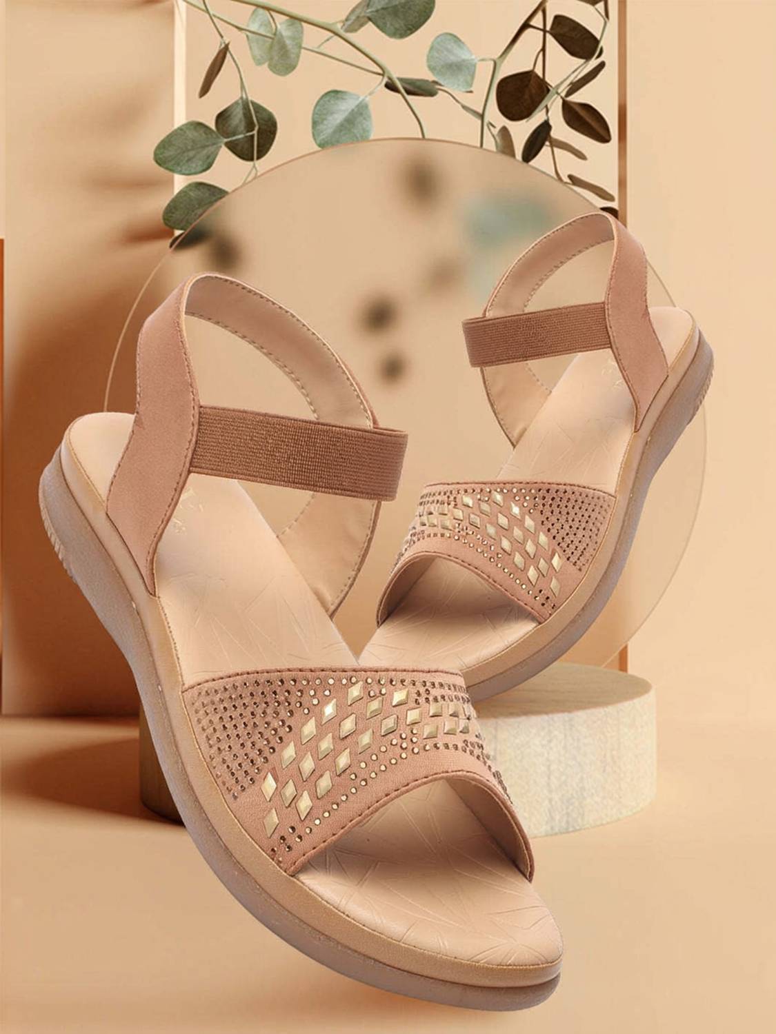 XE Looks Women Bellies Sandal (Beige , 8)