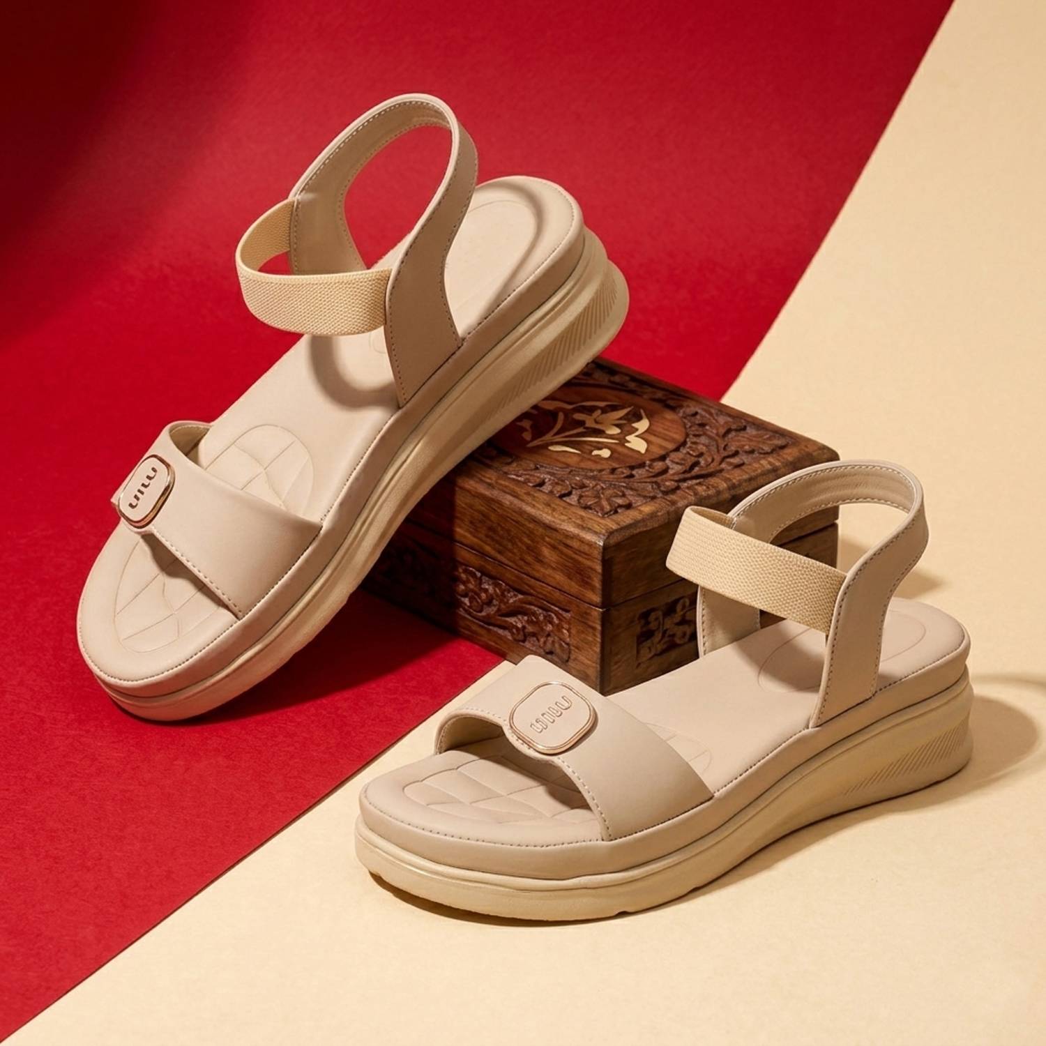 GLORYARSHI Women White Wedges - Image 5