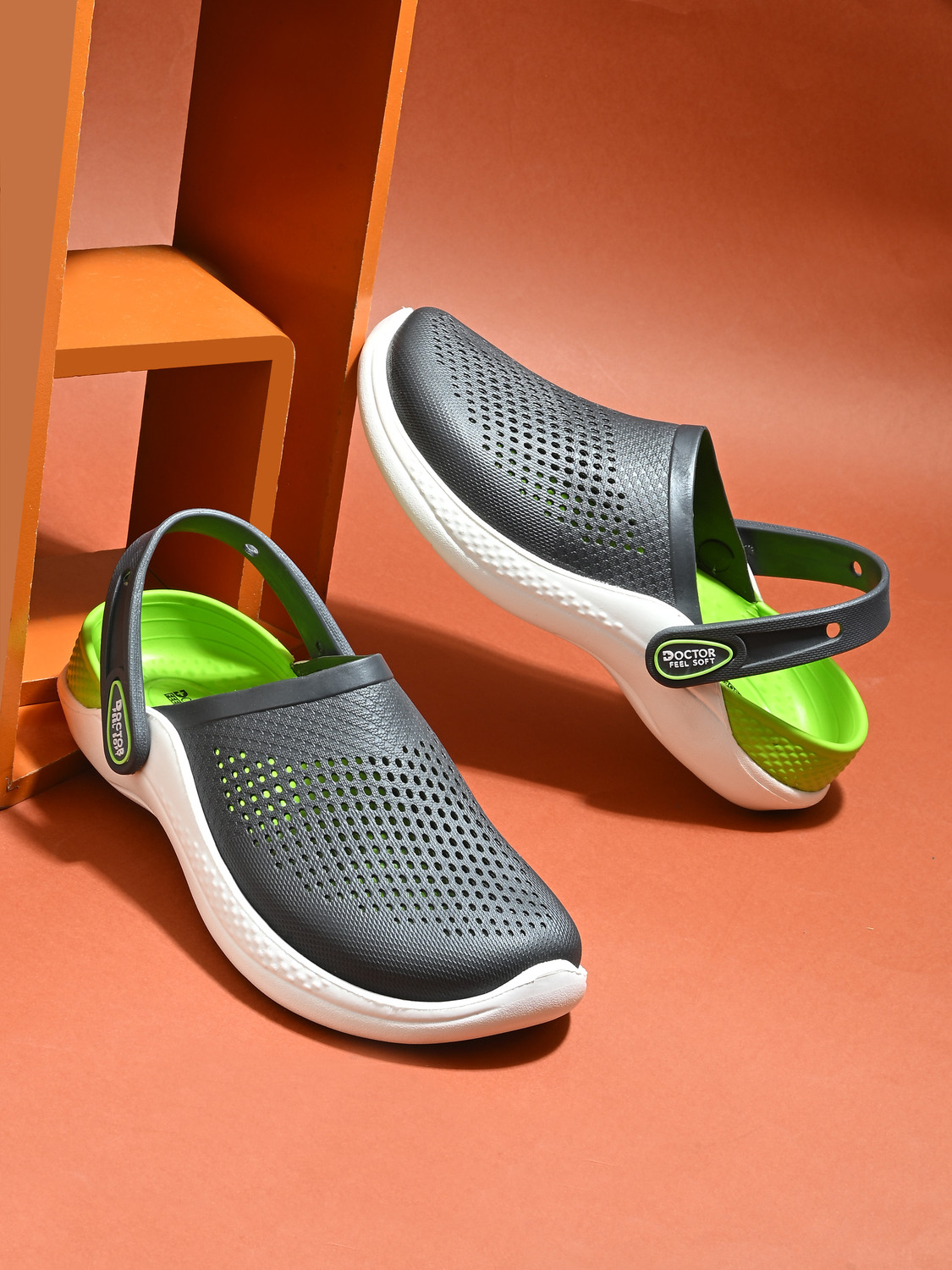 Image of DOCTOR FEEL SOFT Clogs Soft Sole Lightweight Comfortable Travel Daily Wear Footwear Men Clogs