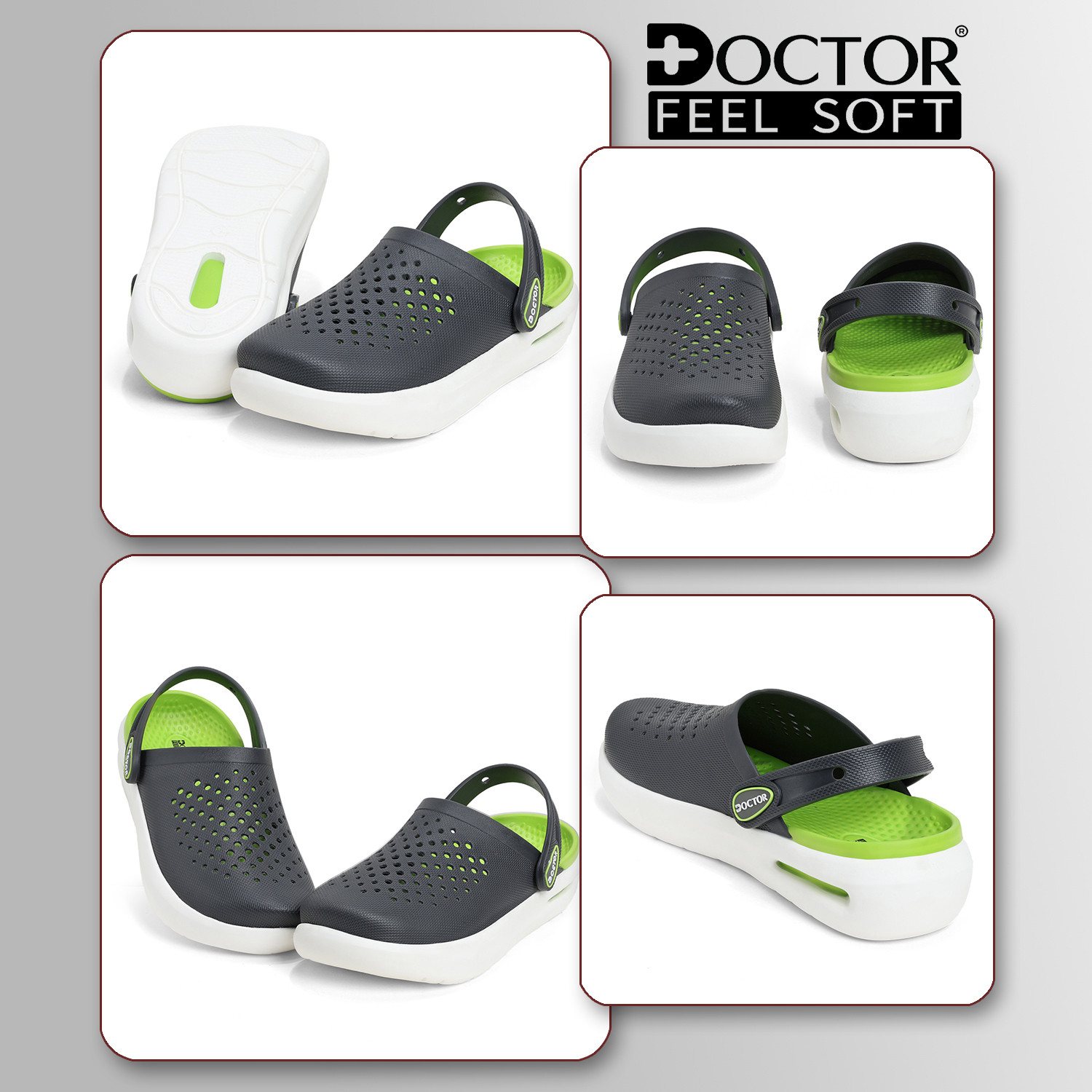 Image of DOCTOR FEEL SOFT Clogs Soft Sole Lightweight Comfortable Utility Wear Footwear Men Clogs Men Clogs