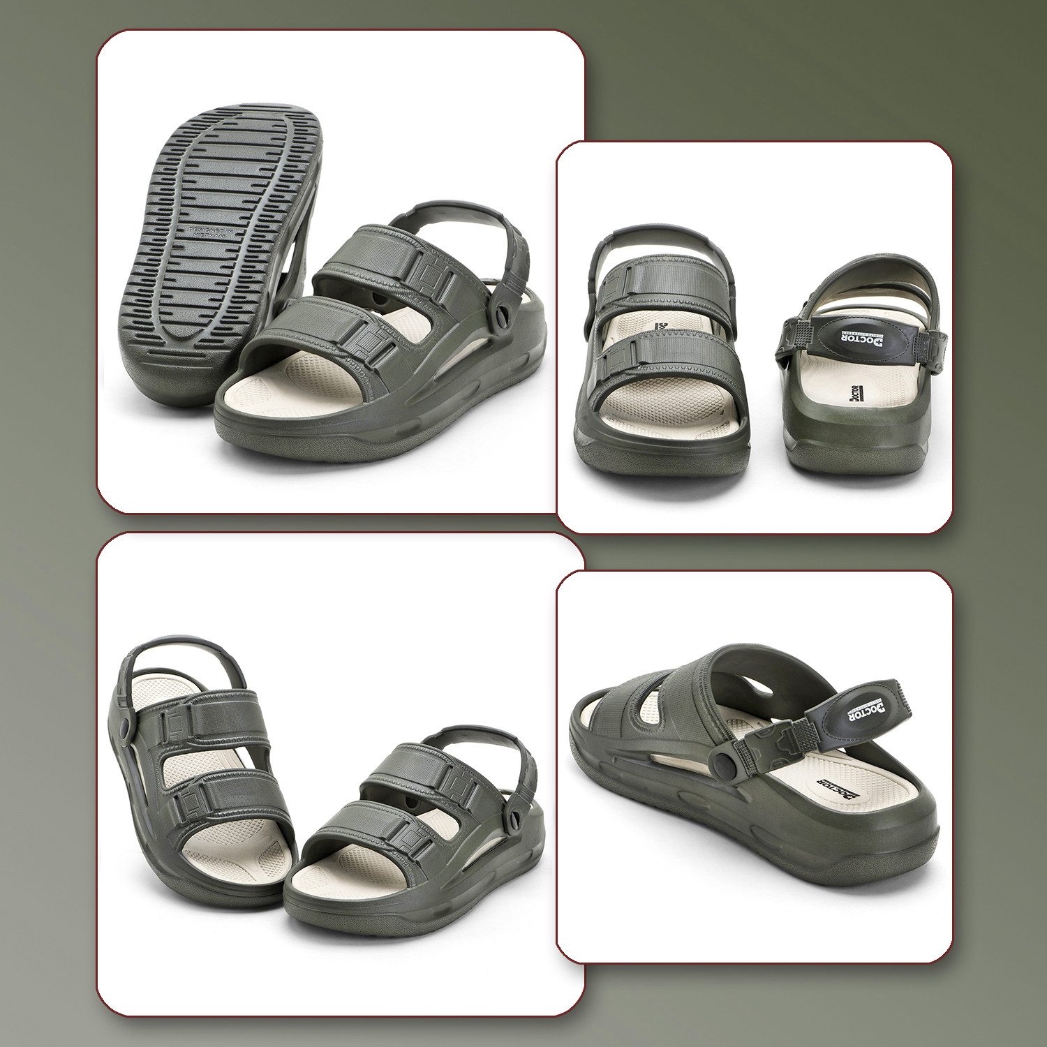 Image of Doctor Health Super Soft Men's Athletic Sports Sandals|Lightweight|Comfortable|Non-Slip Outdoor Footwear Men Sports Sandals