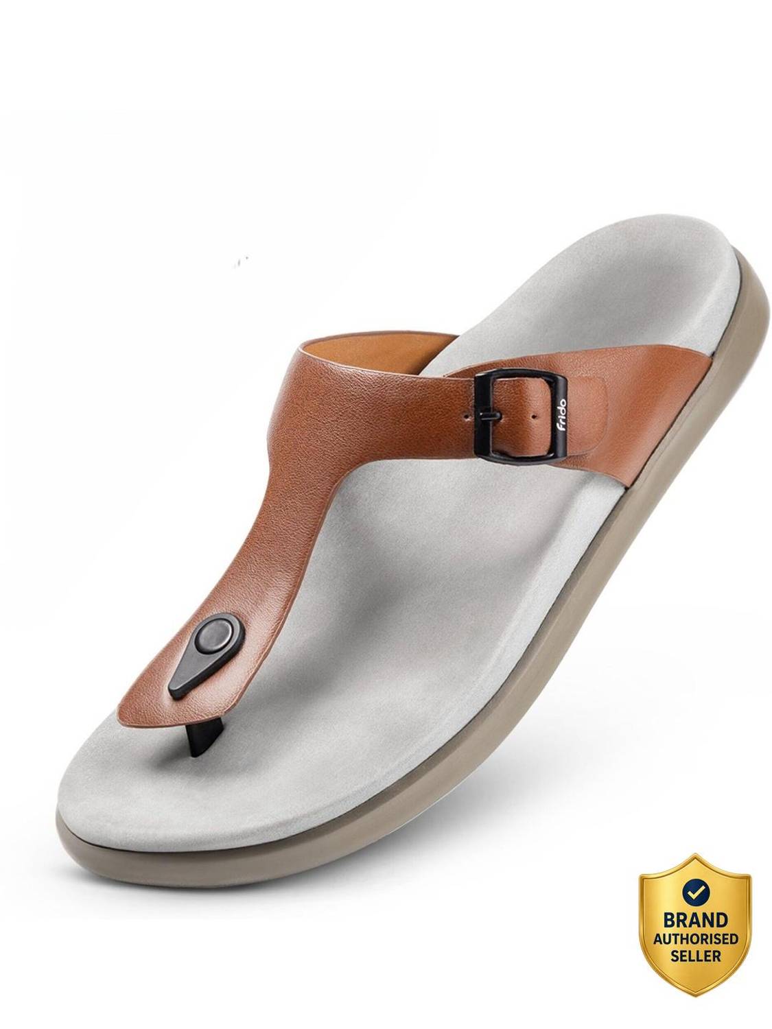Frido Cloud Comfort Diabetic Ortho Arch Support for Pain Relief Anti-Skid Sole Cushion Men Sandals