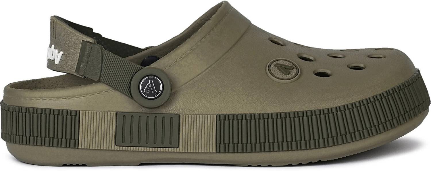 Aqualite Comfort Anti-Skid Khaki Olive Clogs - Image 4