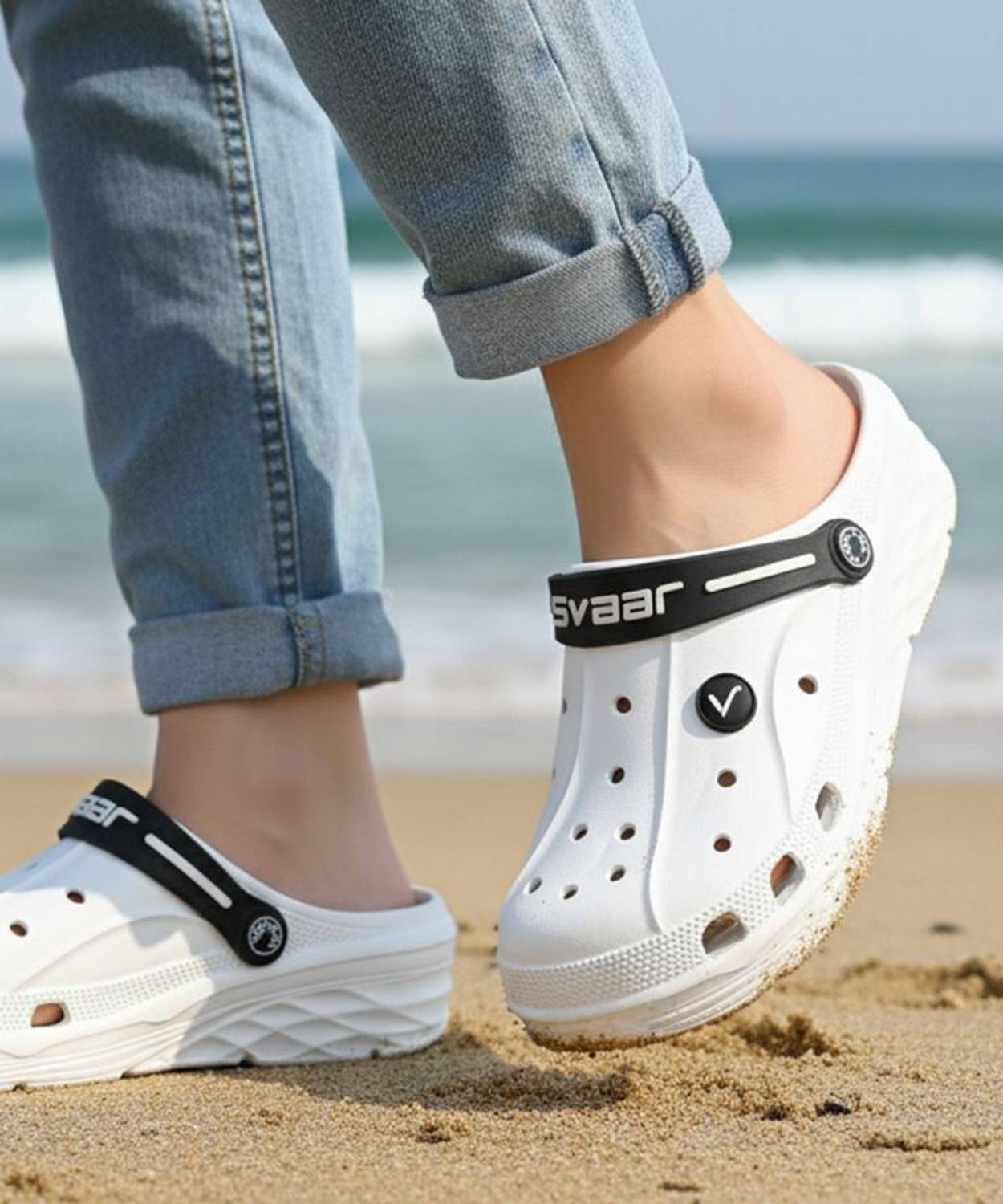 Svaar Men Clogs White - Image 1