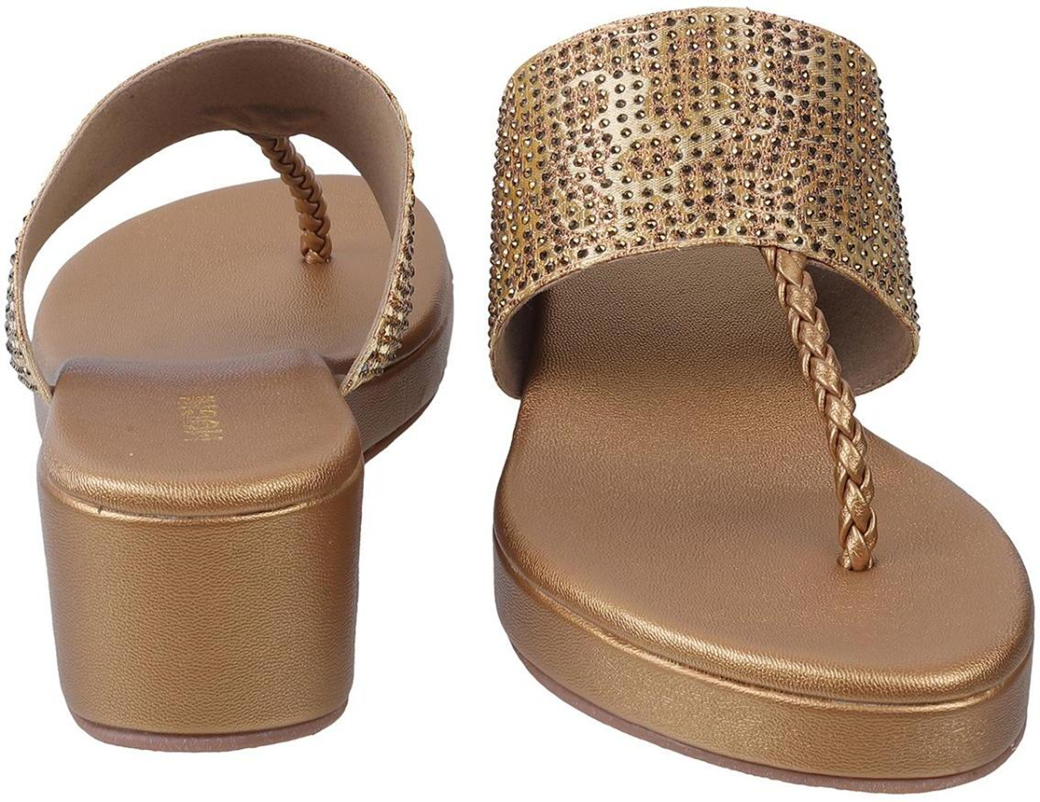 Image of MOCHI EmbellishedOpenToe Women Wedges