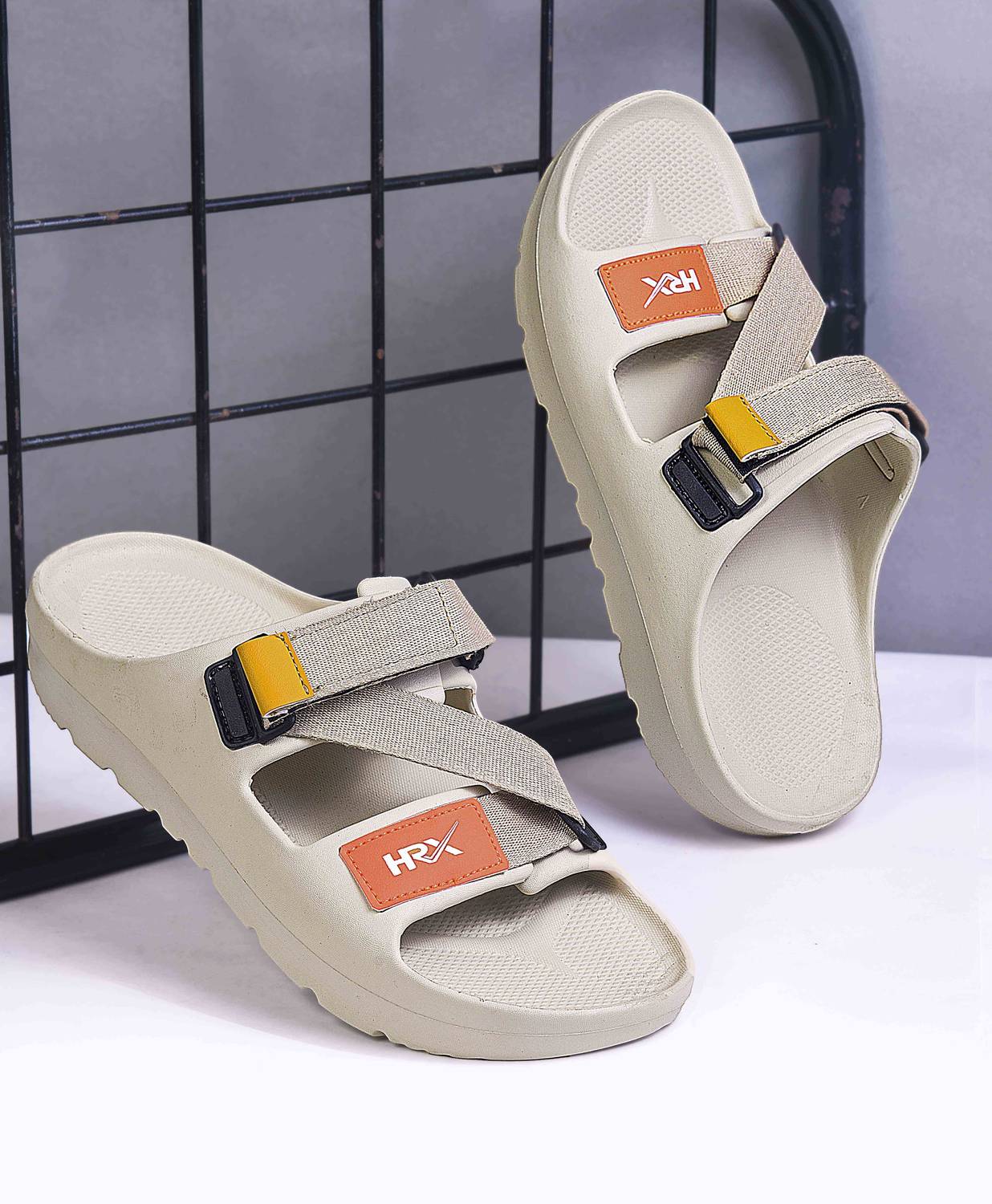 HRX by Hrithik Roshan Men White Sandals - Image 4