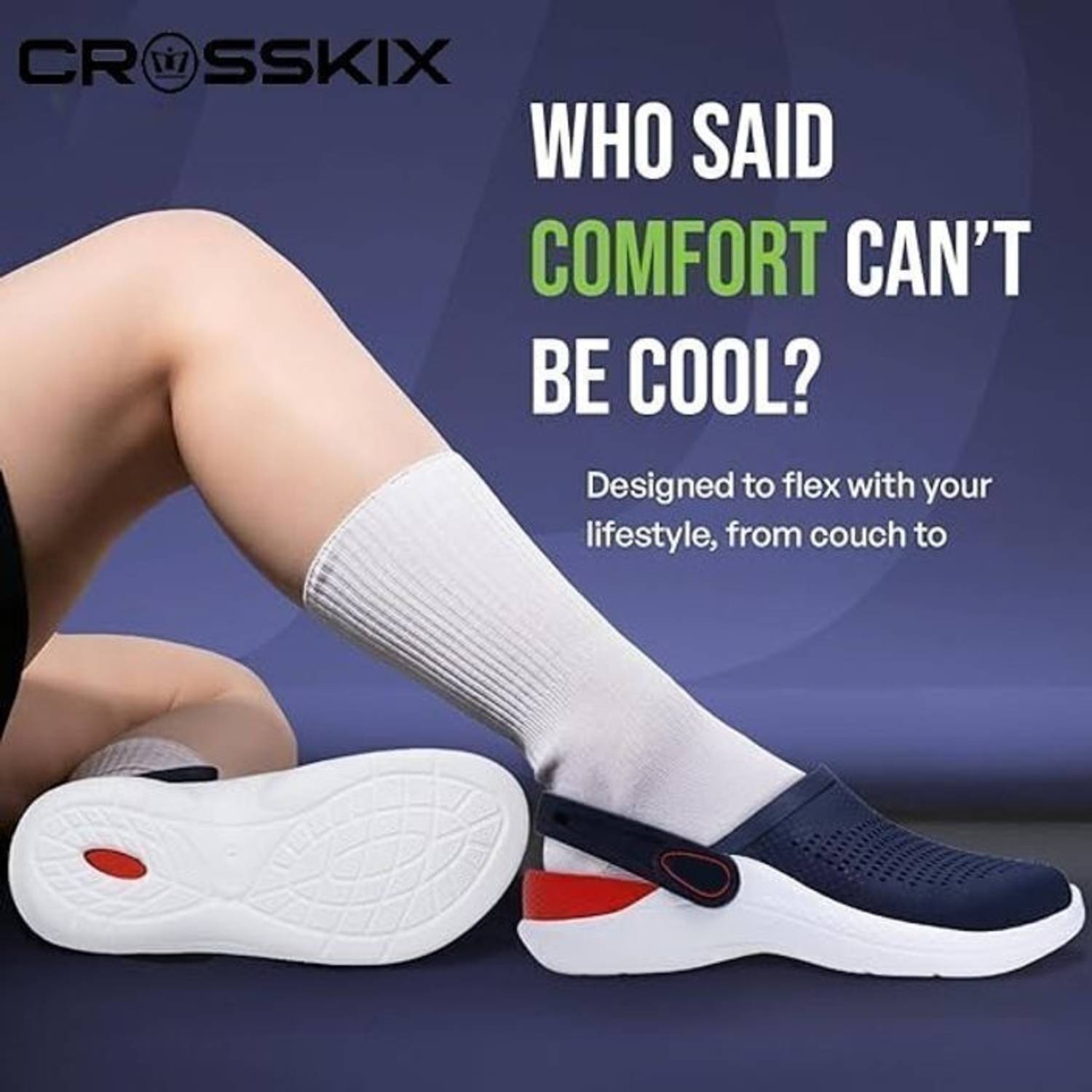 Crosskix Men Flats Blue - Image 2