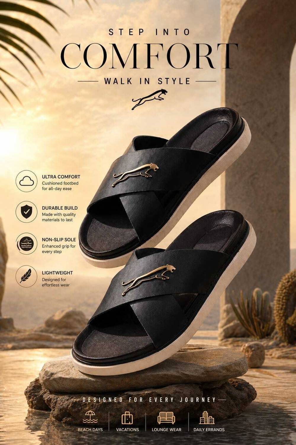 TrendWalk Men Slides Multicolor - Image 3