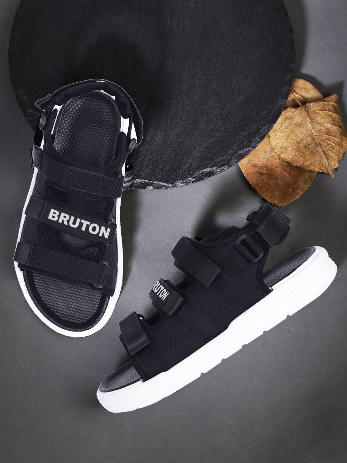 BRUTON Men Sandals Black