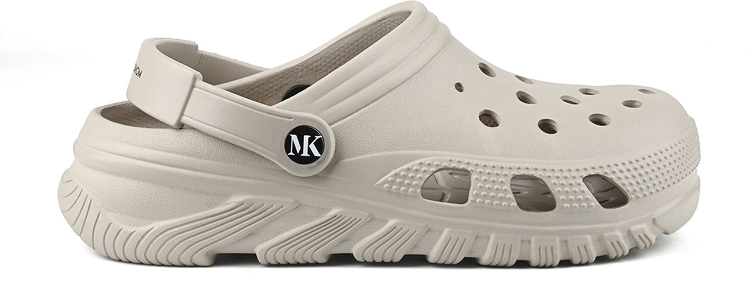 Image of MONKS & KNIGHTS Beige Lightweight Flexible All Day Clogs for men, MK-CLG-005-BG Men Clogs