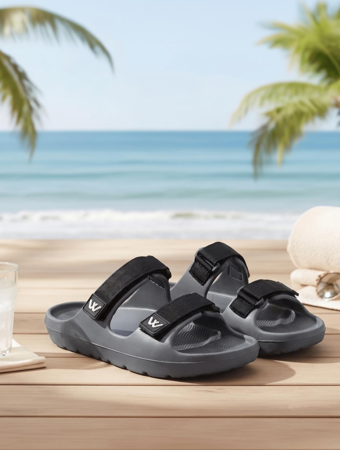 Image of HOTSTYLE Men Sandal (Grey, 7)