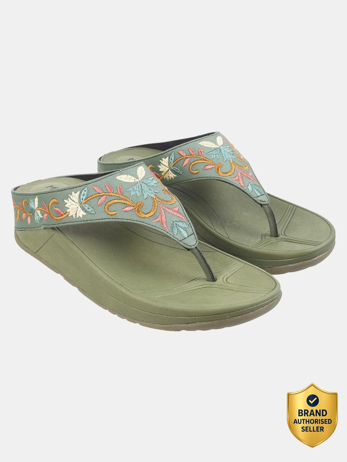 Image of METRO EmbroideredFlatform Women Wedges