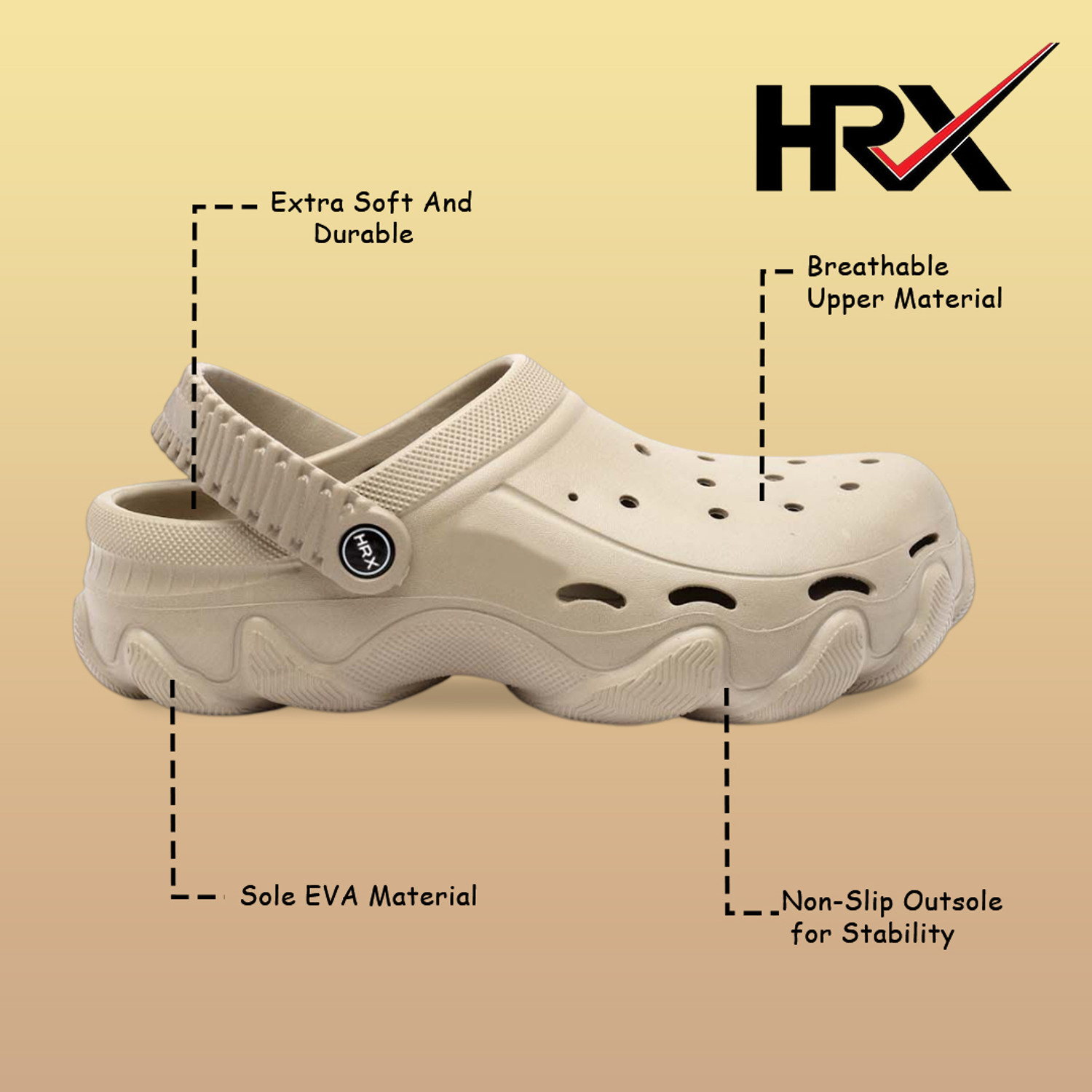 Image of HRX by Hrithik Roshan Men Clogs