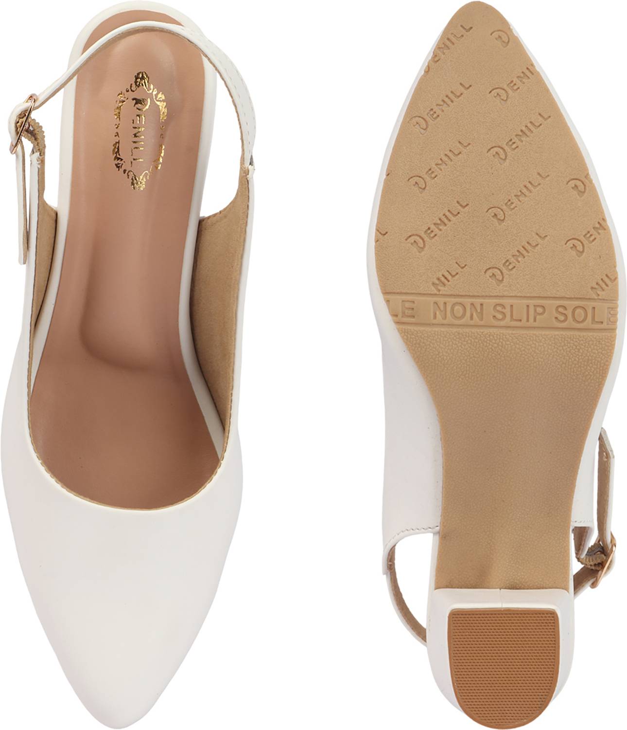 Denill Women White Heels - Image 4