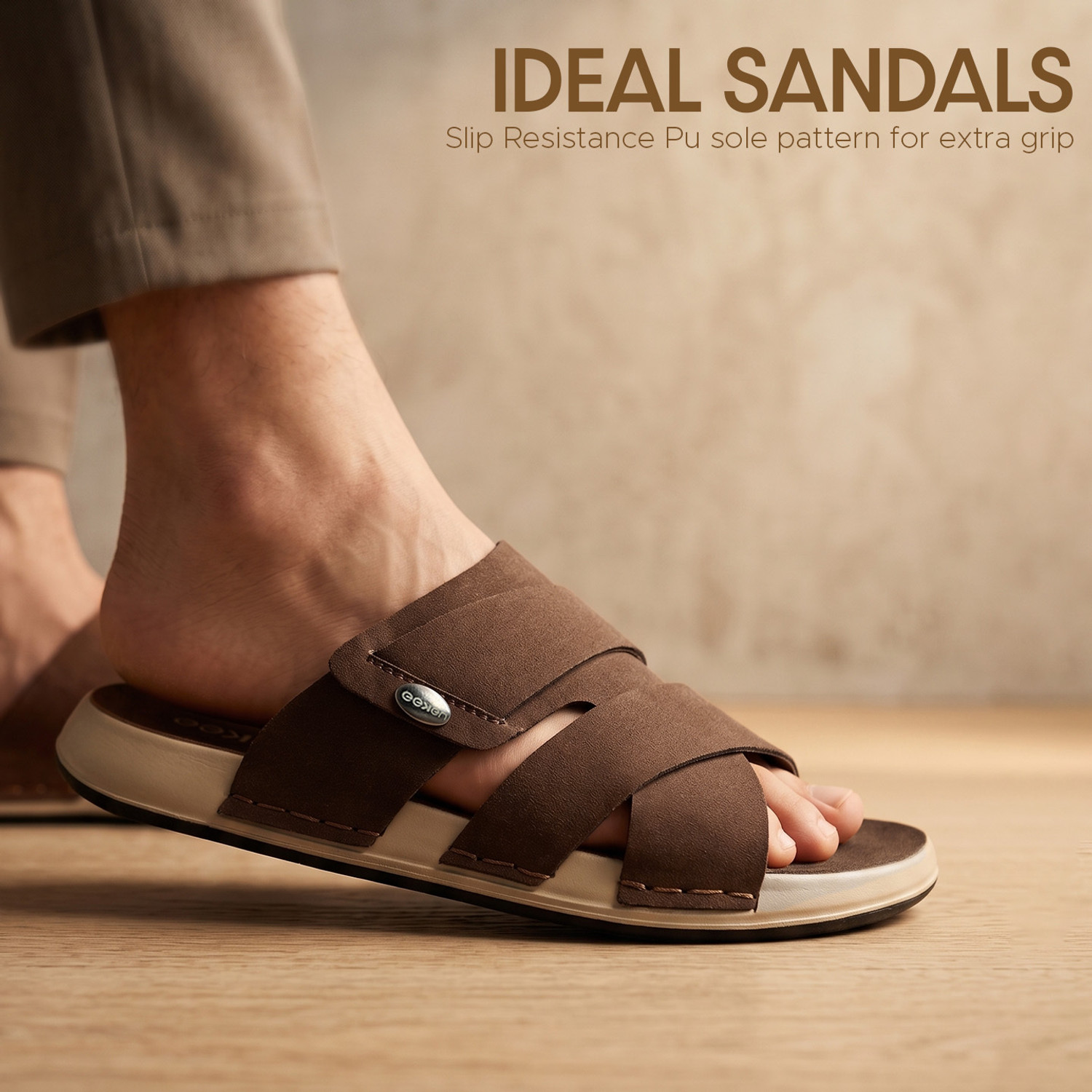 Image of Paragon Lightweight Stylish Slip Resistant Sole Washable Men Sandals