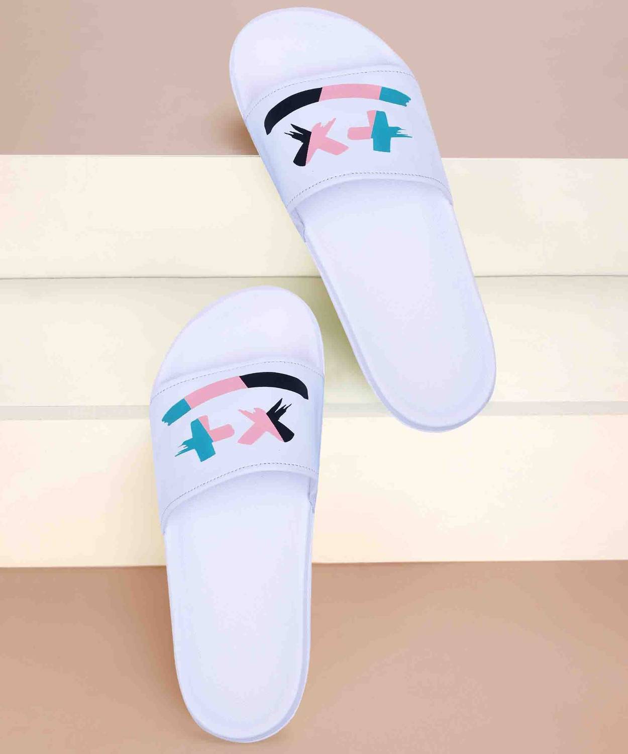 Pennen Men White Slippers - Image 2