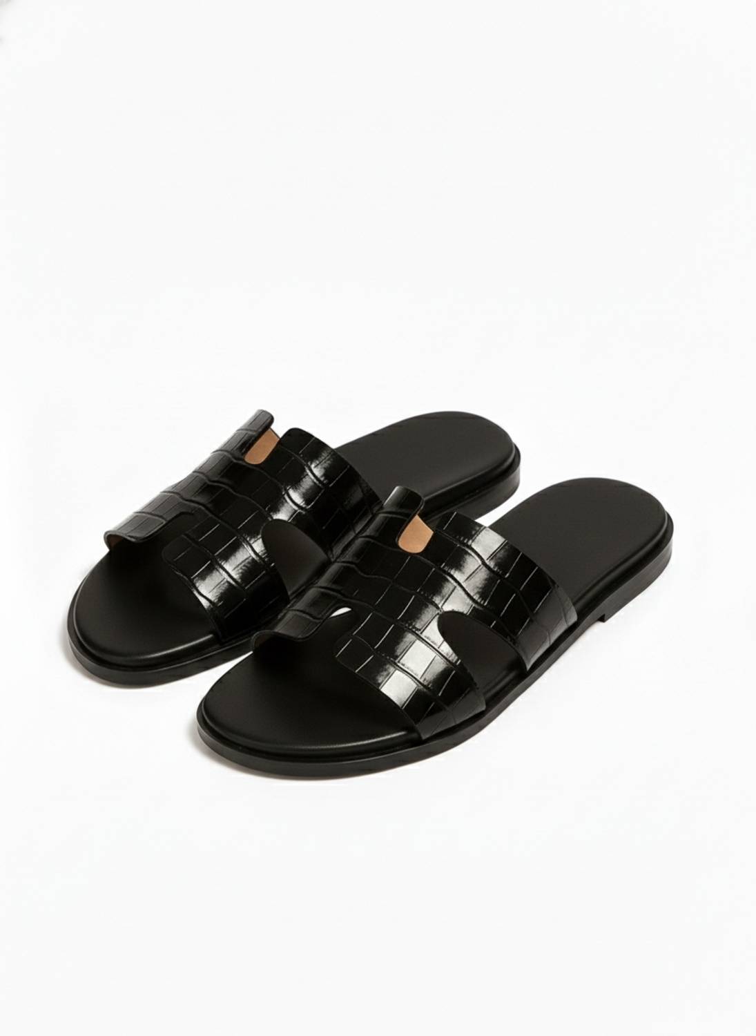DELEFS Men Black Sandals - Image 3