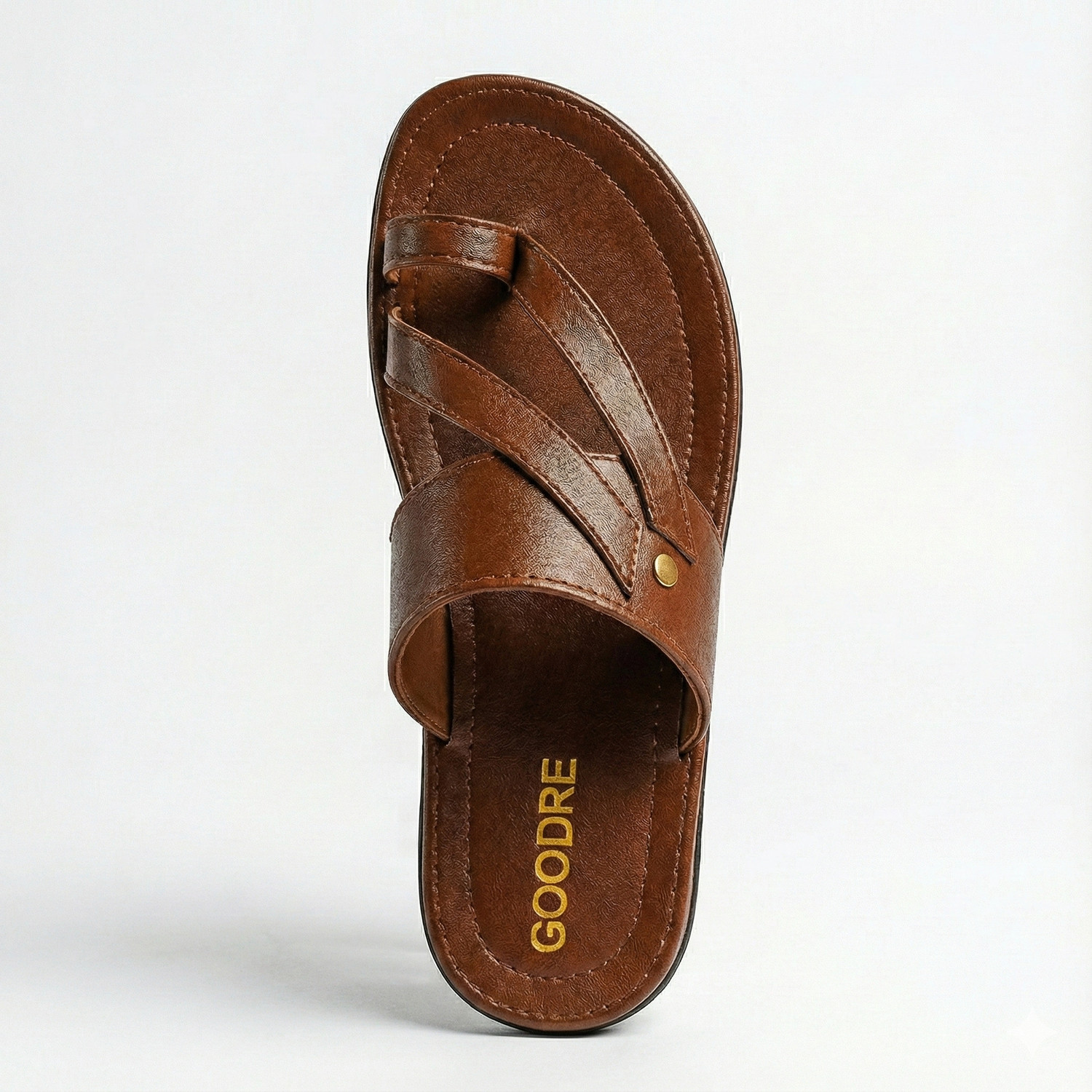Image of GOODREED Men Flats Sandal (Brown, 7)