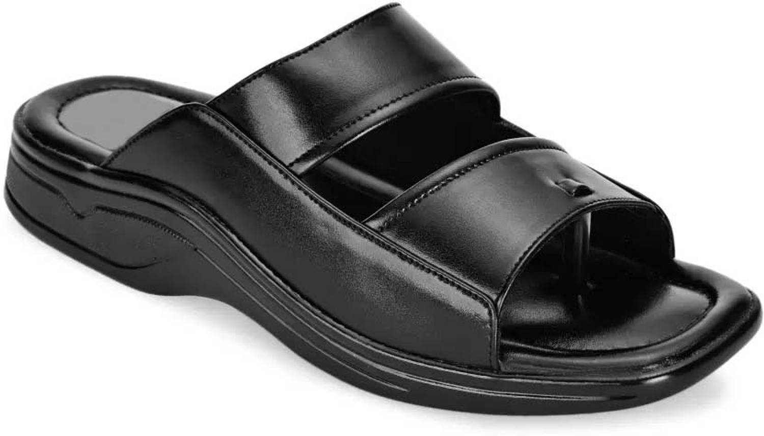 Kestro Men Black Sandals - Image 4