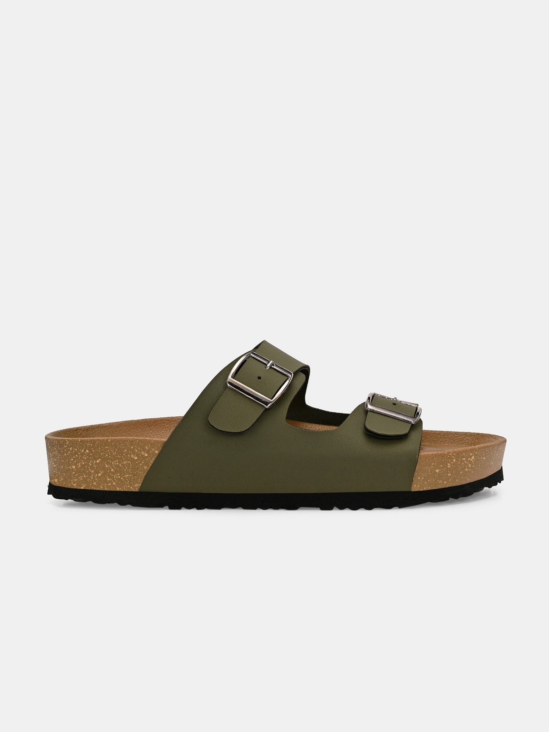 Image of CLERKSVILLE Berkin-Style Slip-On Casual with Open Toe, PU Footbed & Grip Sole Men Sandals