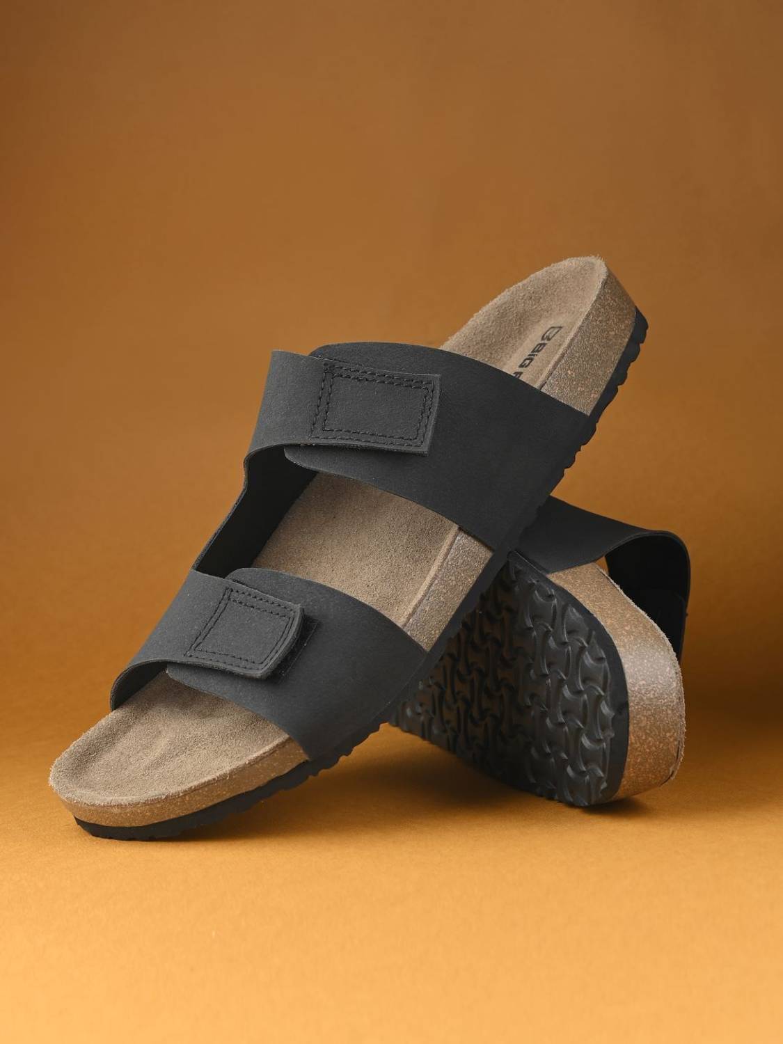 BIG FOX Men Black Sandals - Image 3