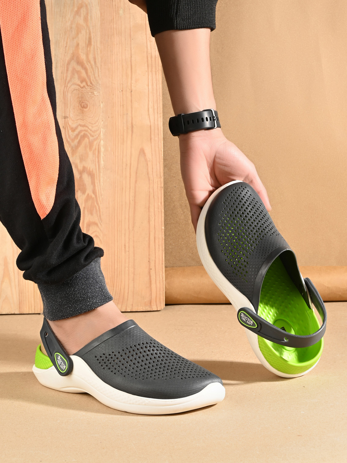Image of DOCTOR FEEL SOFT Clogs Soft Sole Lightweight Comfortable Travel Daily Wear Footwear Men Clogs