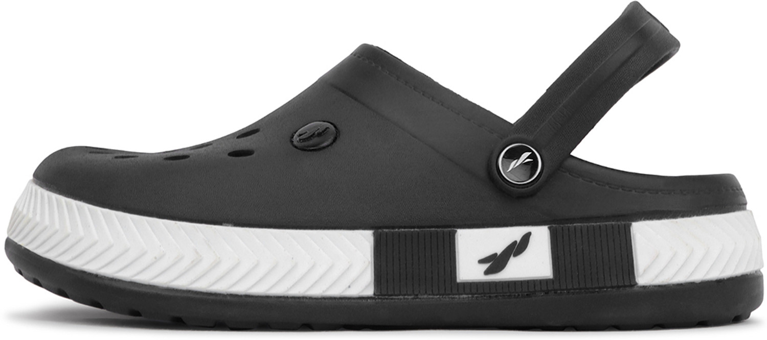 Image of FLITE Men Casual Sandal (Black, White, 9)