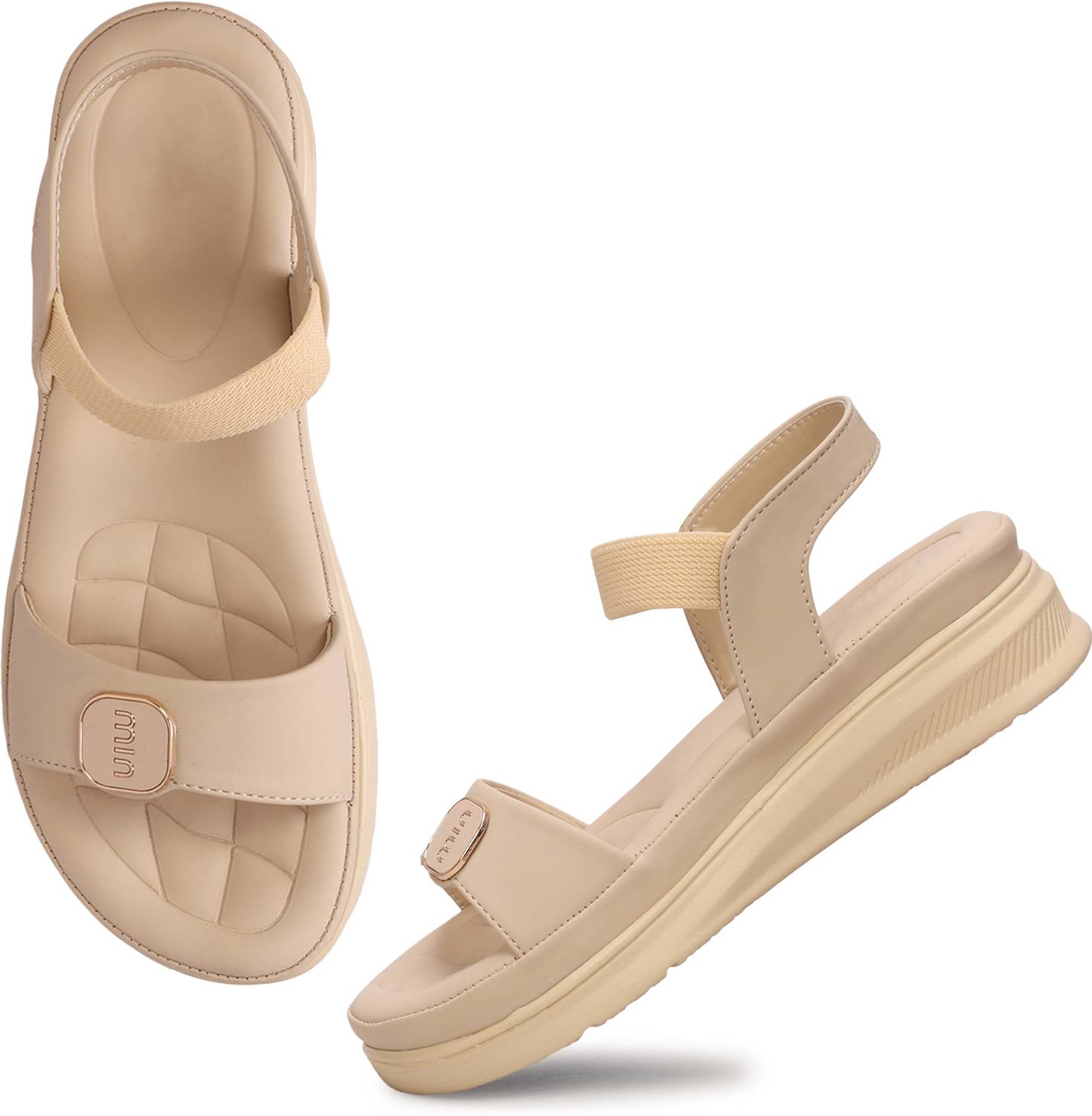 GLORYARSHI Women White Wedges - Image 4