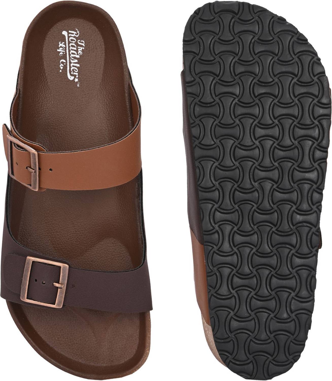 Roadster Dual Strap Buckle Men Sandals - Image 5