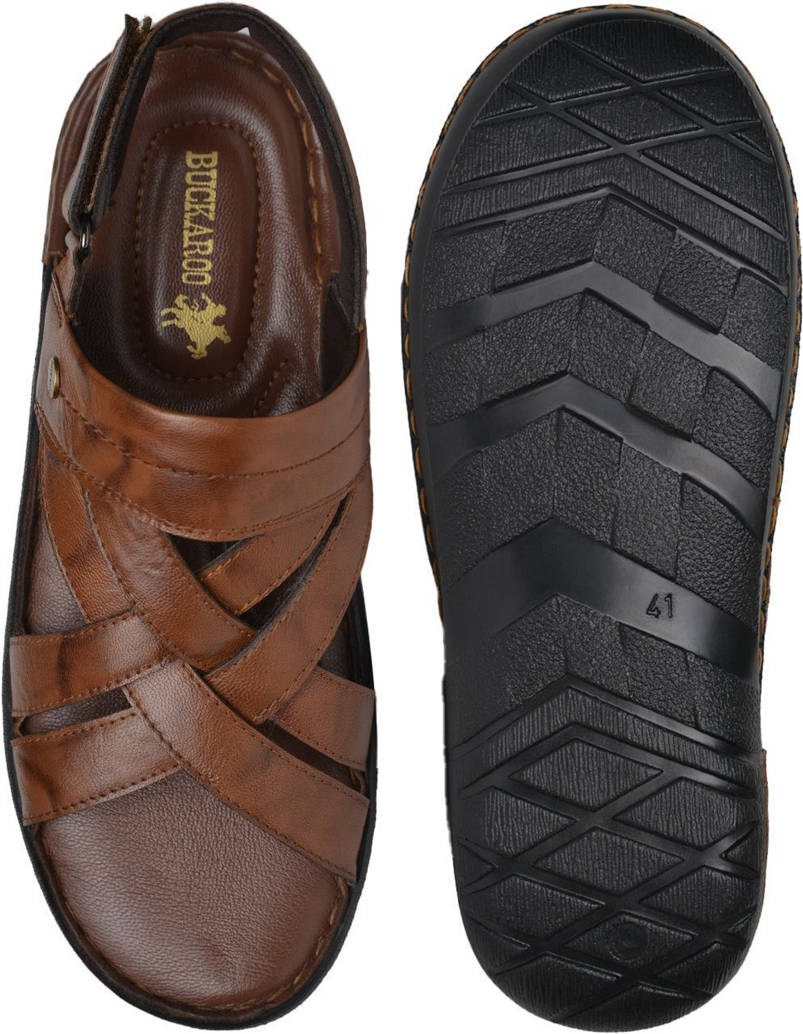 Image of BUCKAROO JERKO Genuine Crumbald Leather PU Outsole Men Casual