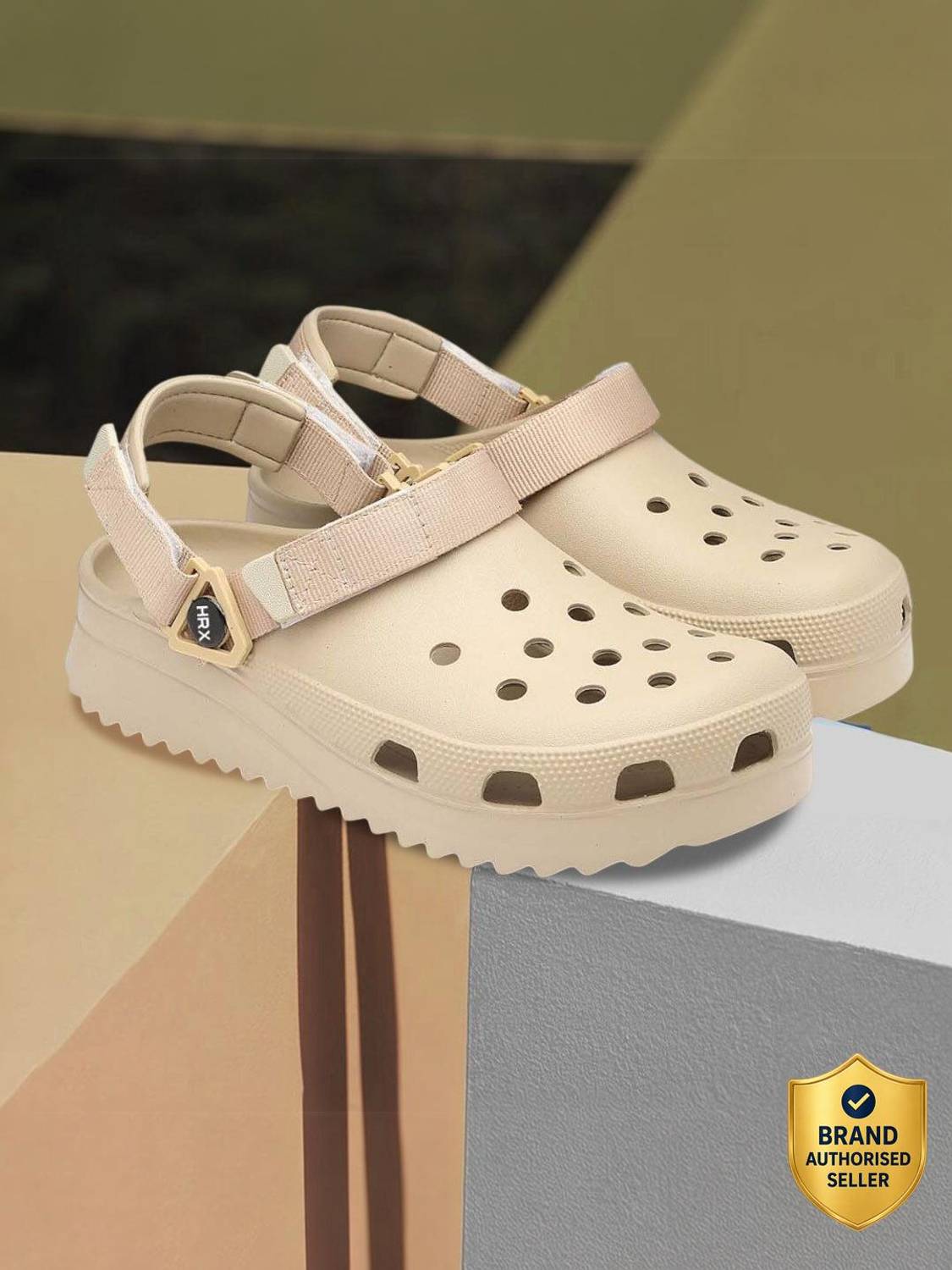 HRX by Hrithik Roshan Men Beige Clogs