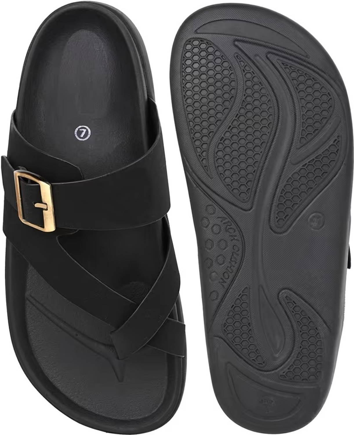 Arivo Men Black Sandals - Image 5