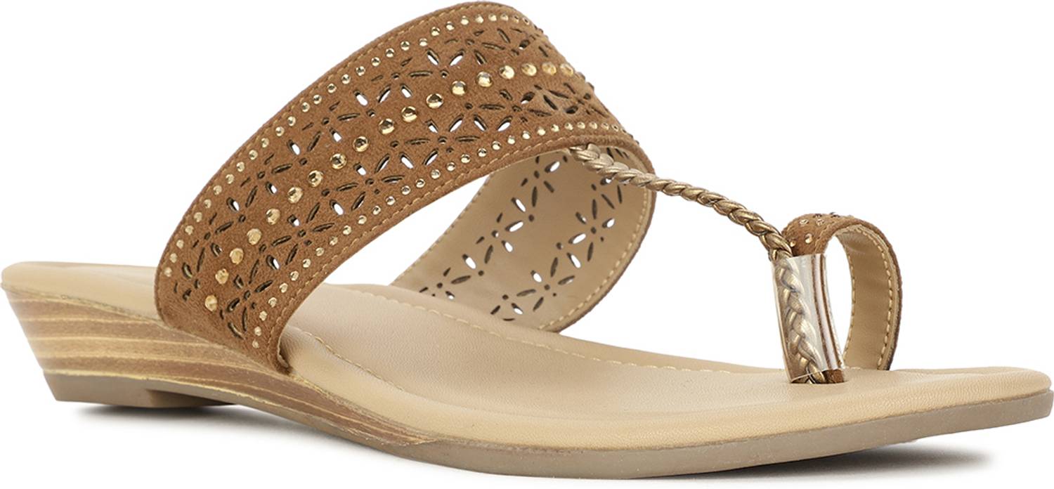 Bata Women Flats Sandal (Brown , 3)