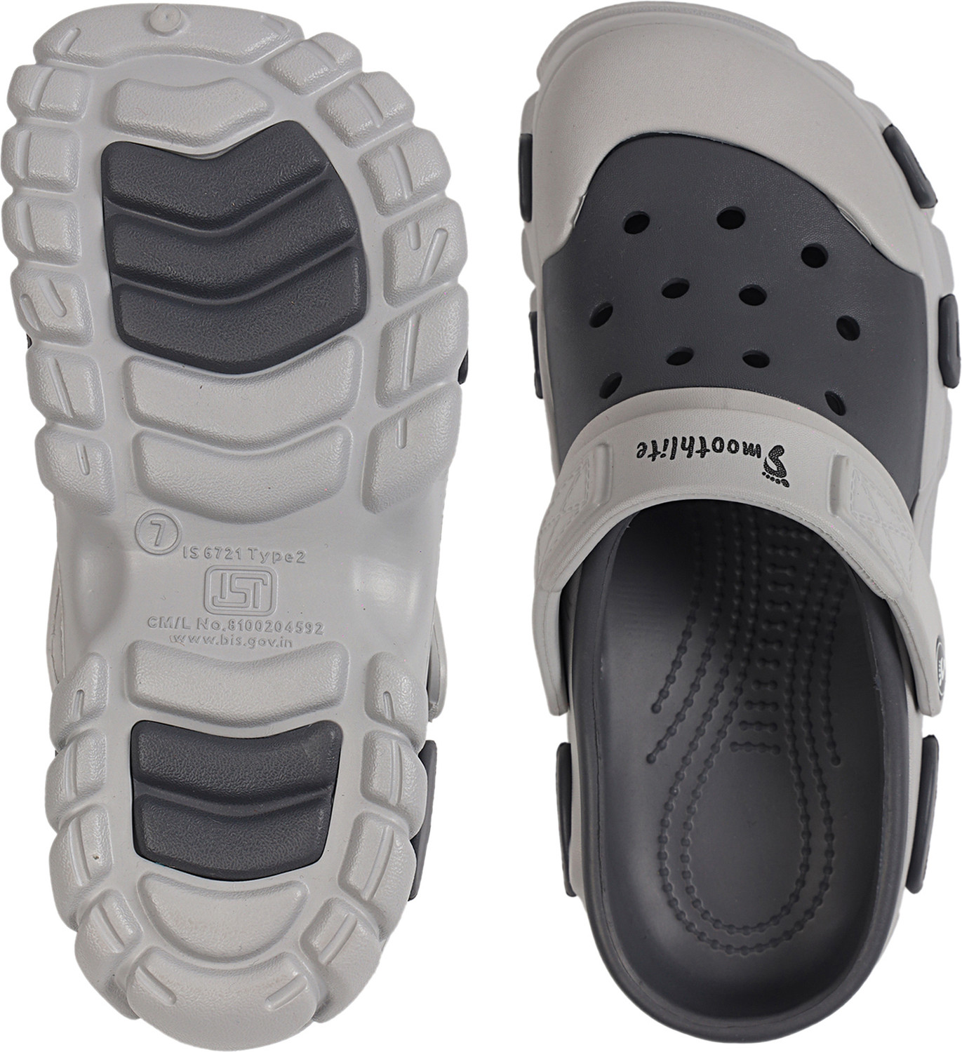 Image of Smoothlite Men Clogs|EVA Sandals|Outdoor Shoes|Back Strap|Ventilated|Anti Slip|Lightweight Men Clogs