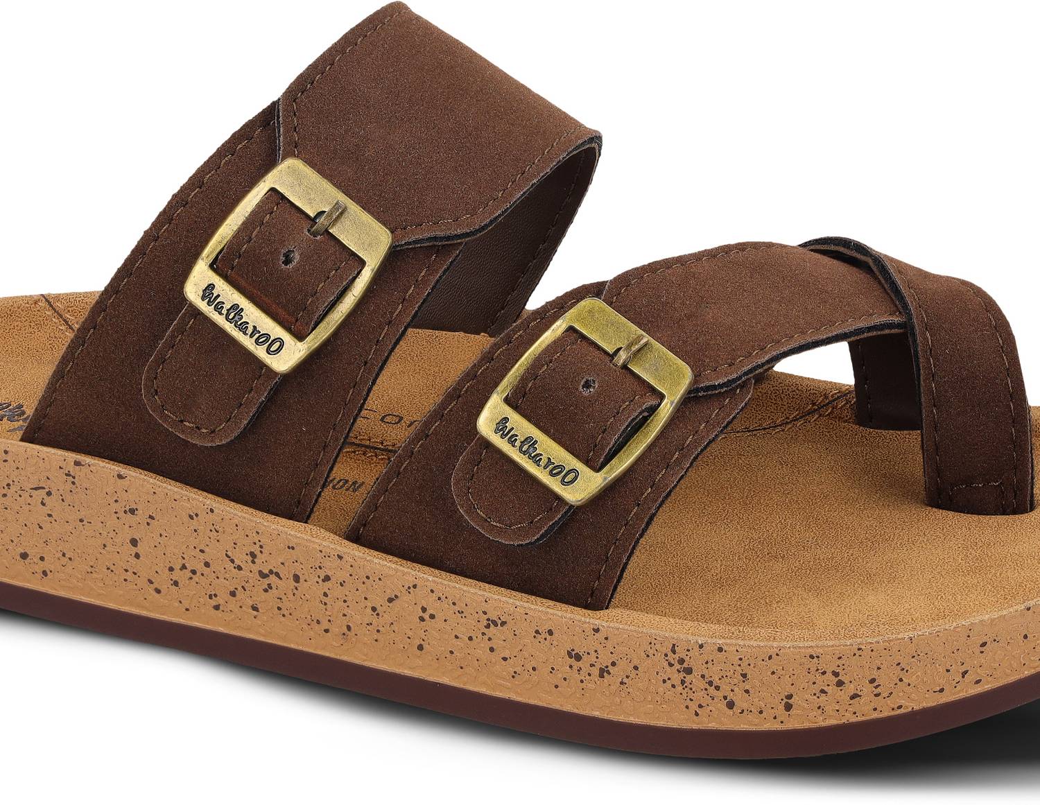 WALKAROO Men Brown Sandals - Image 3