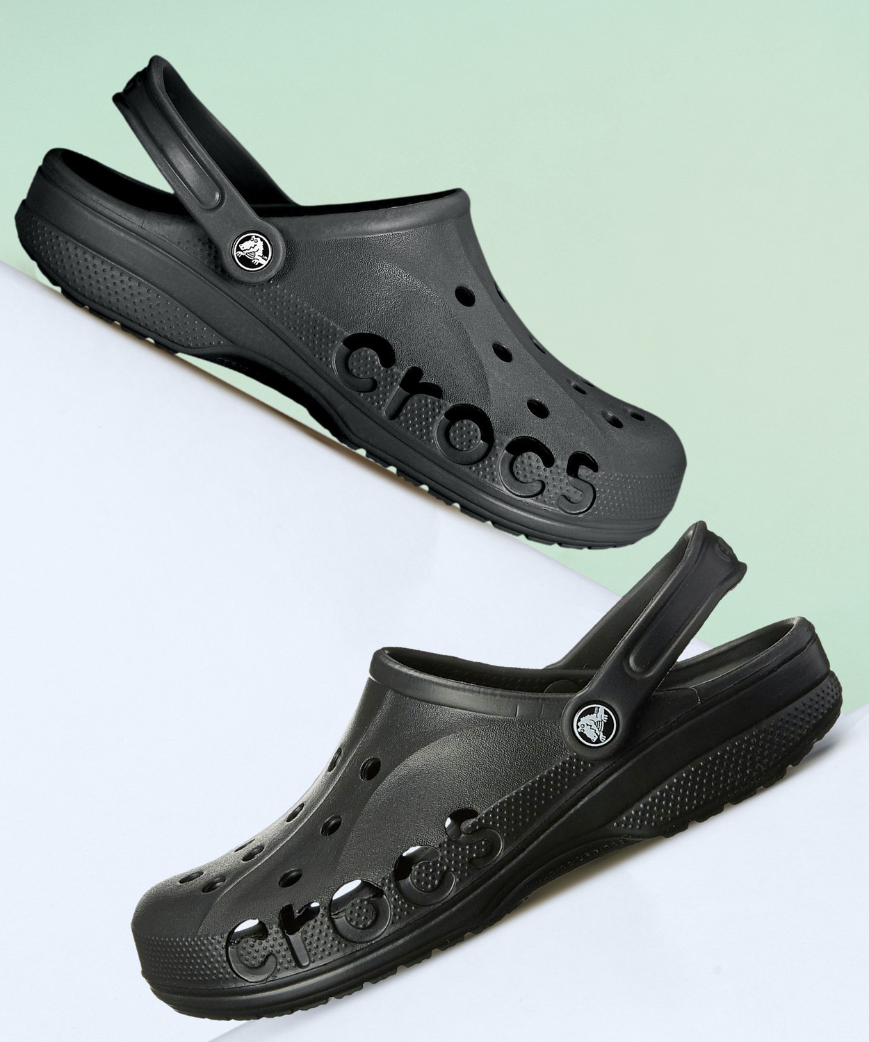 CROCS Men Clogs Sandal (Black , 7 UK/India)
