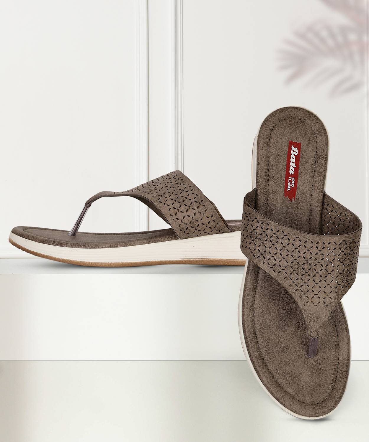 Bata Women Casual Sandal (Grey , 3)